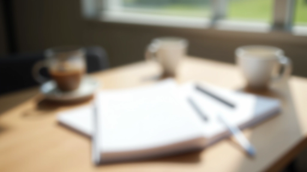 Notizbuch mit Gewohnheitstracking auf Schreibtisch mit modernem Design